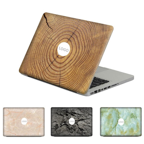 3D Wood Rings Marble Vinyl Decal Sticker For MacBook Air Pro - wooden store